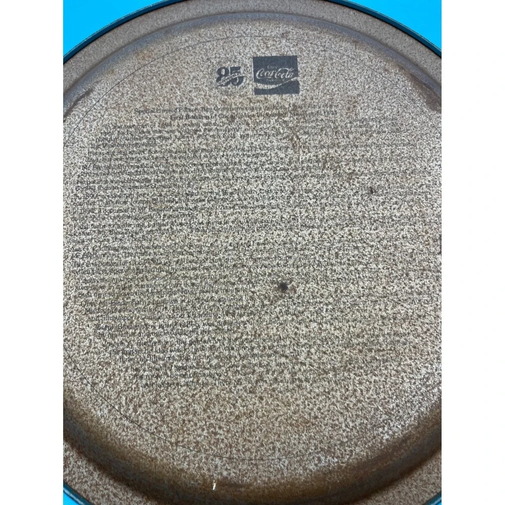 Coca-Cola Serving Tray 85th Anniversary Biedenharn Vicksburg MS Green Fair